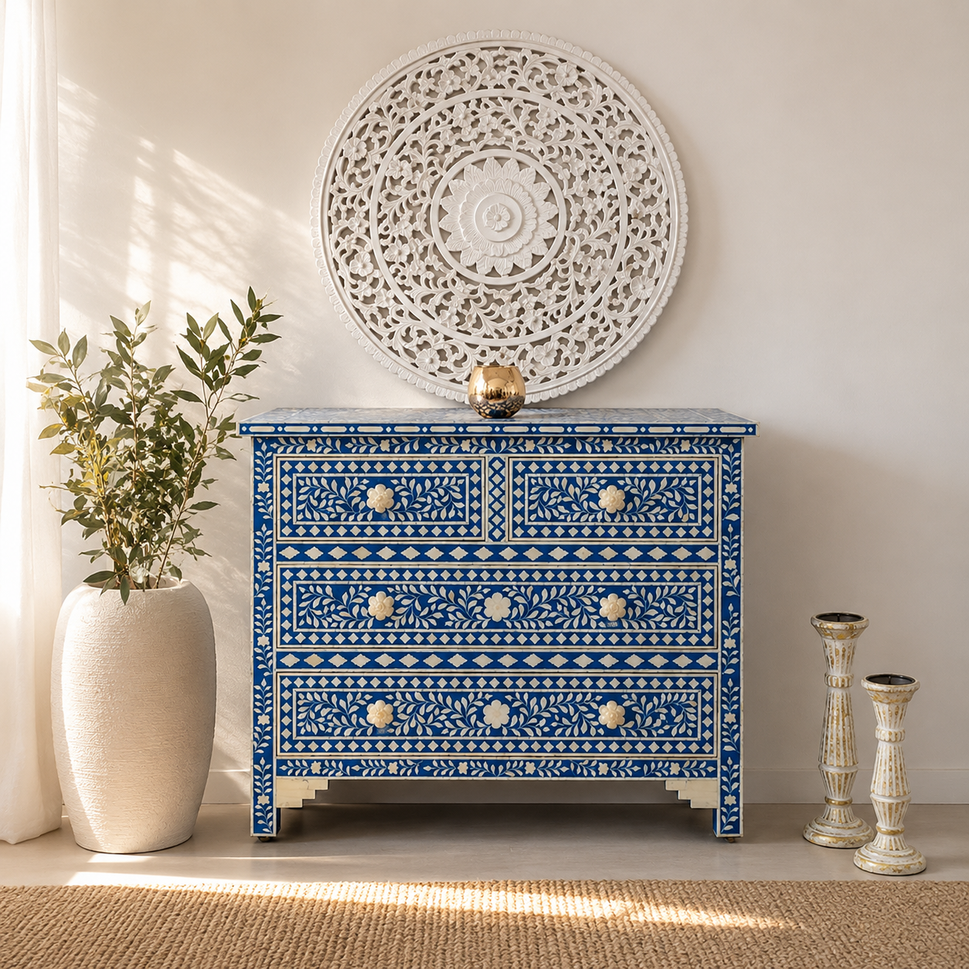 Verrona Bone Inlay Chest of Drawer