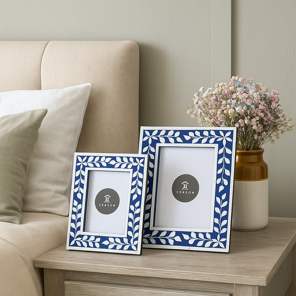 Bone Inlay Photo Frame Andie Bone Inlay Photo Frame – Celson Lifestyle Interiors PTY LTD
