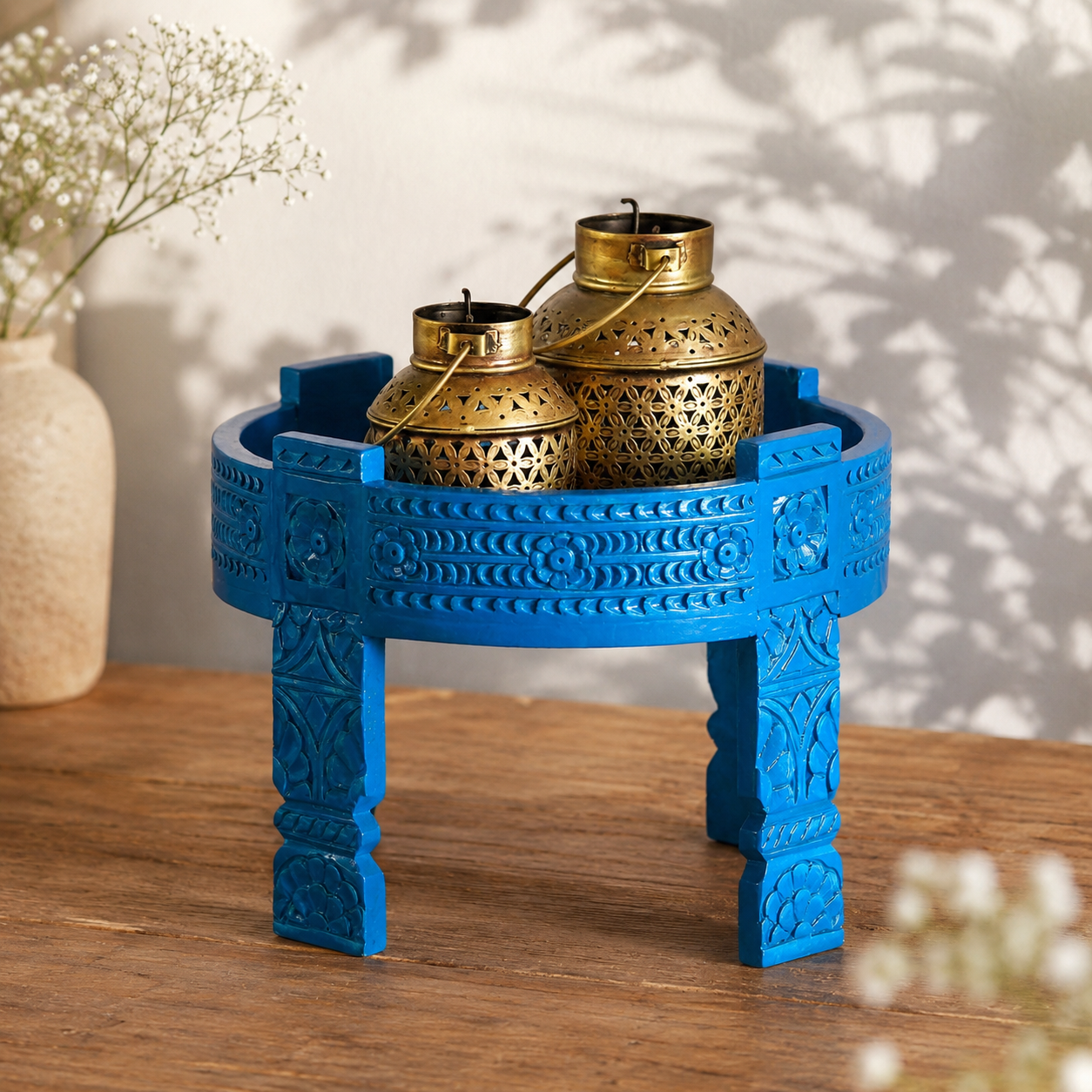 Yana Carved Chakki Table