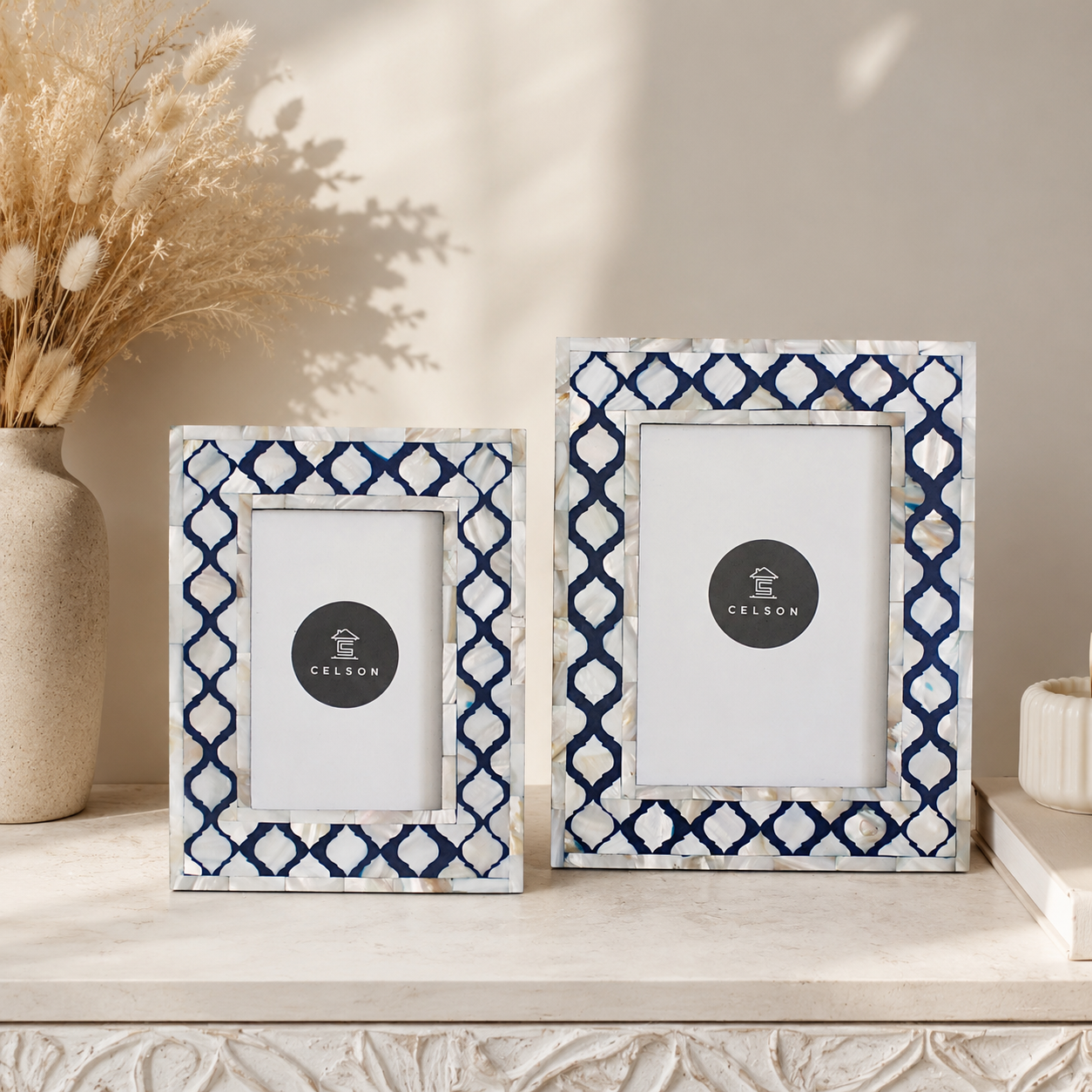 Elisky Mother of Pearl Inlay Photo Frame
