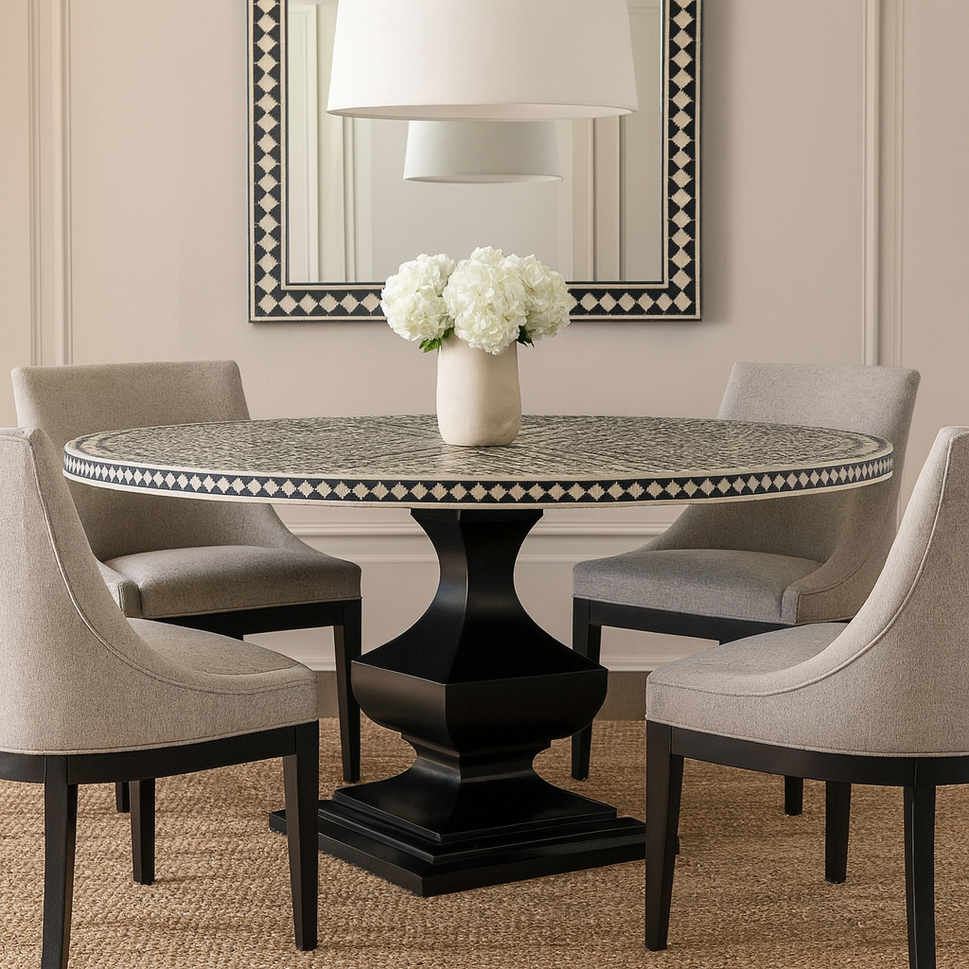 Leon Bone Inlay Dining Table
