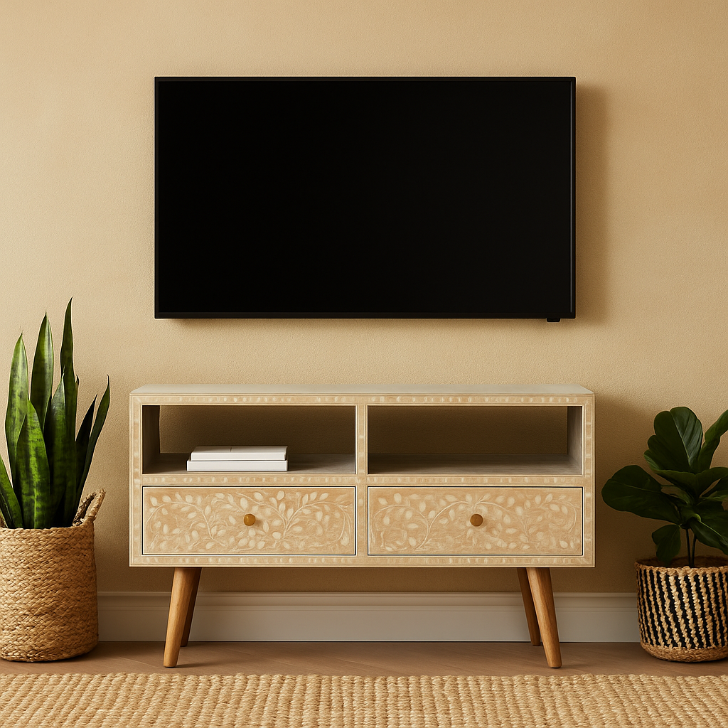 Musante Bone Inlay TV Console