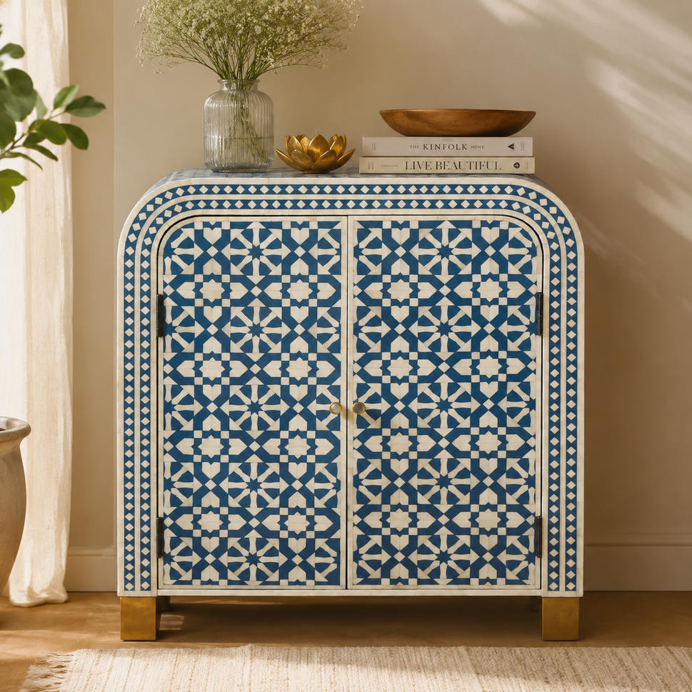 Freya Bone Inlay Cabinet
