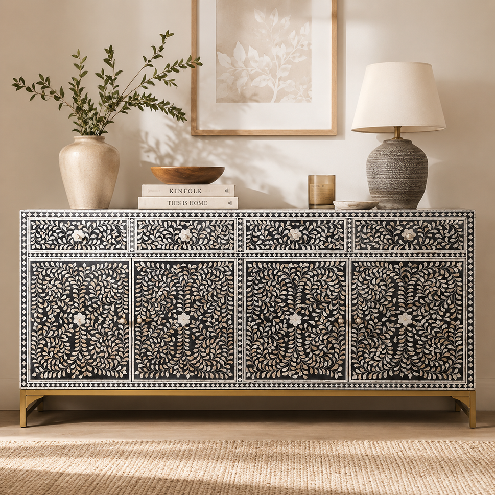 Eleyana Mother of pearl Inlay Sideboard
