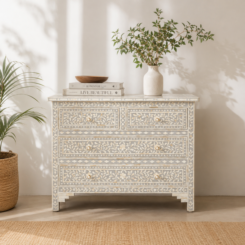 Jesse Bone Inlay Chest of Drawer