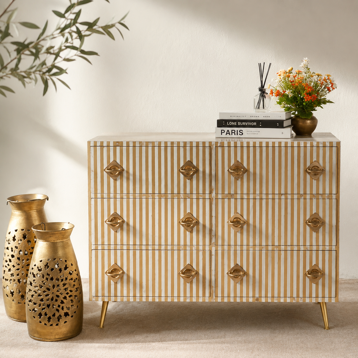 Aria Mother of Pearl Inlay Dresser