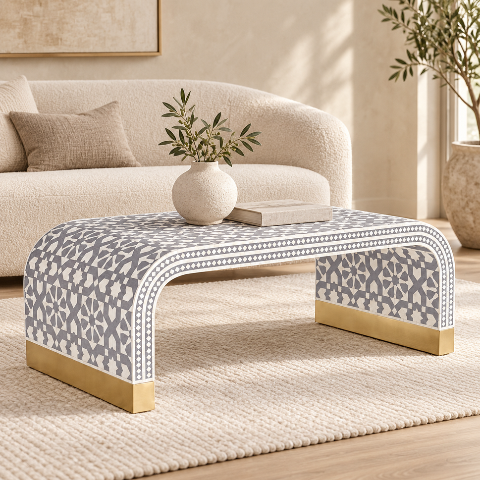 Valencia Bone Inlay Coffee Table