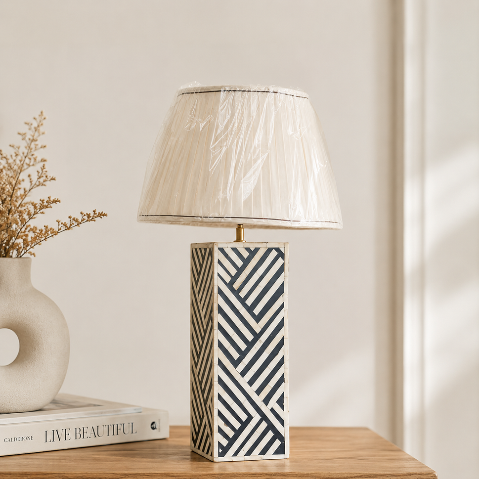 Rimi Bone Inlay lamp with Shade