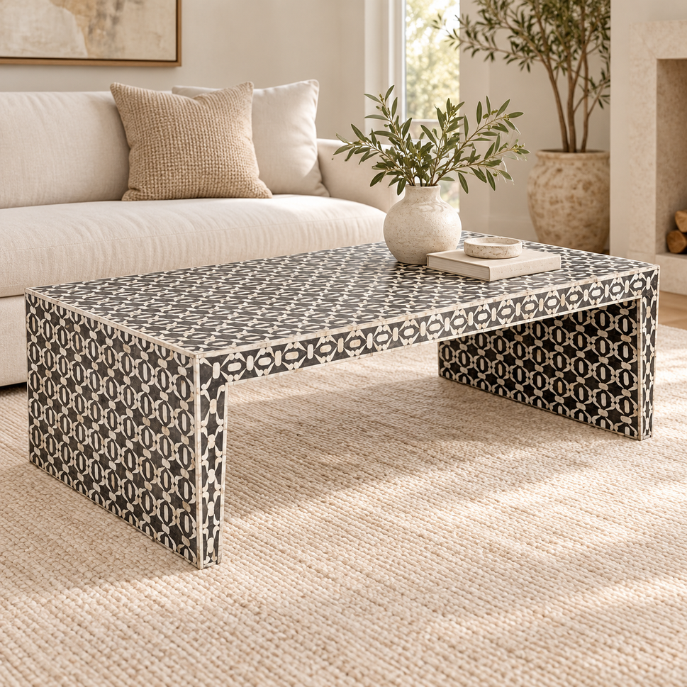 Judie Bone Inlay Coffee Table