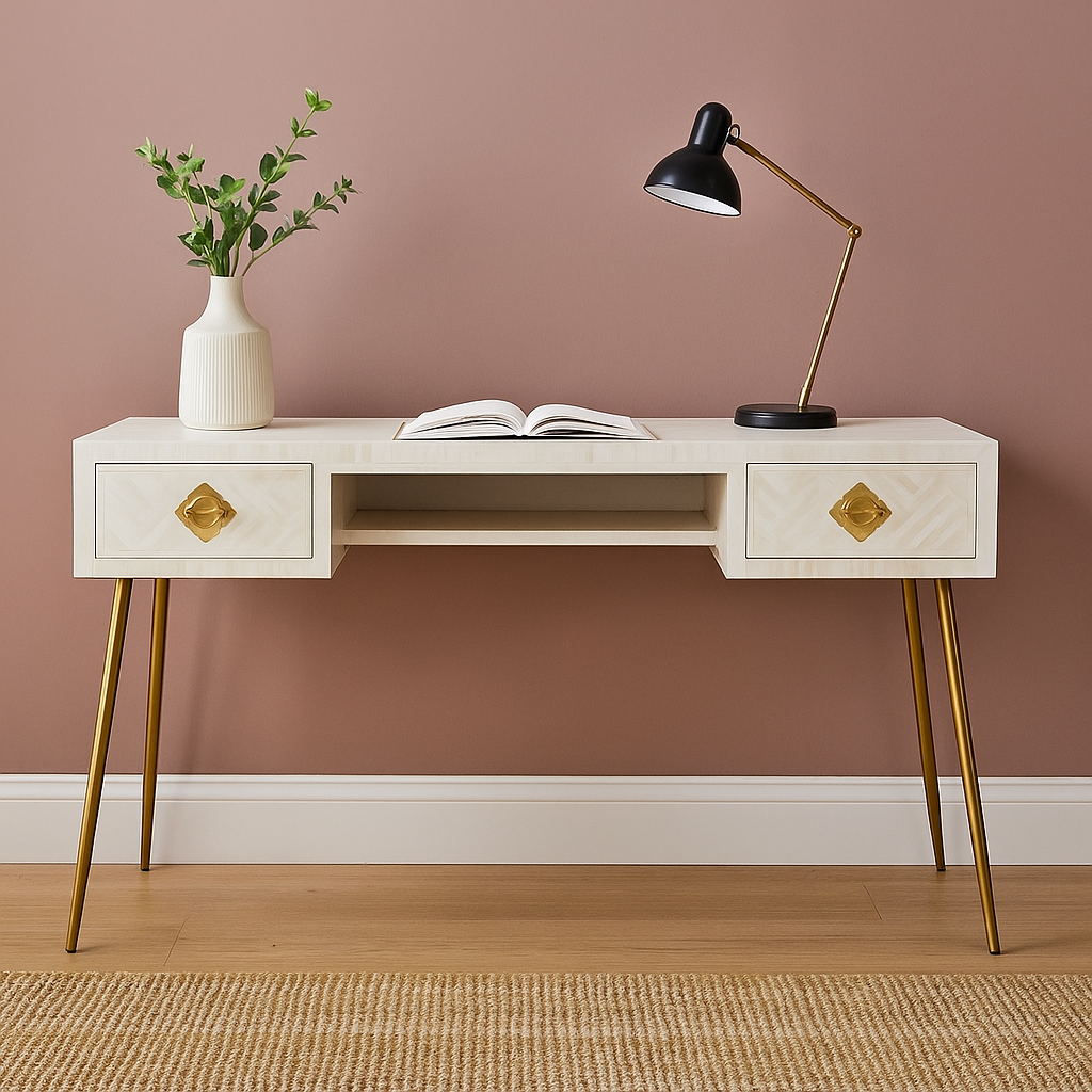 Cassidy Bone Inlay Study Table