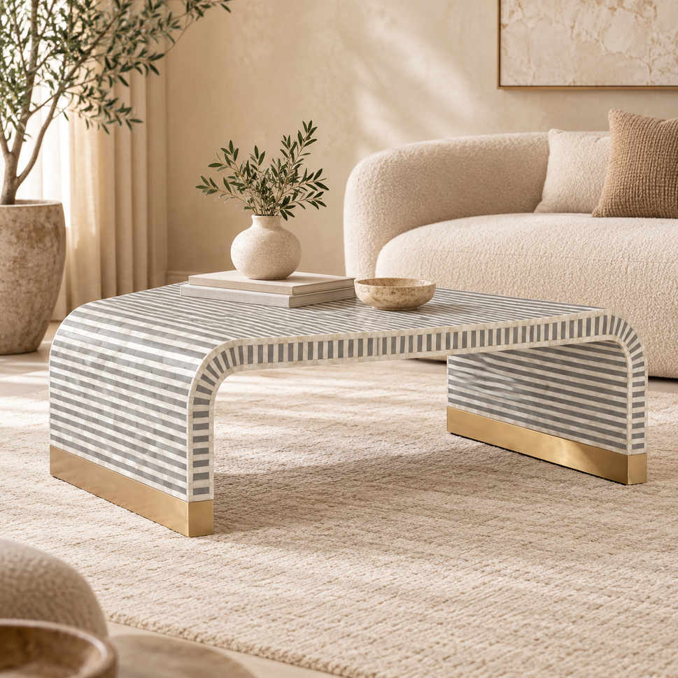 Mars Bone Inlay Coffee Table