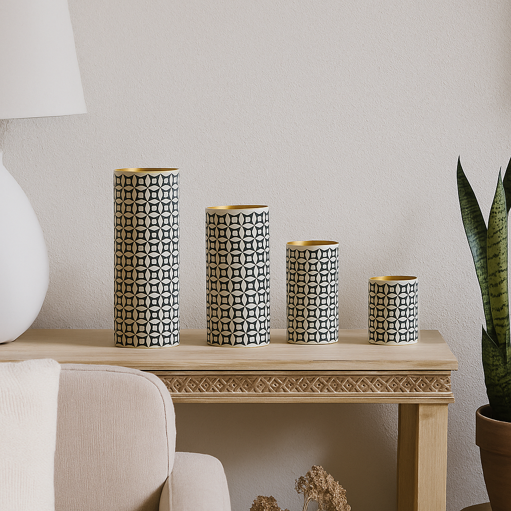 Shanna Bone Inlay Flower Vase