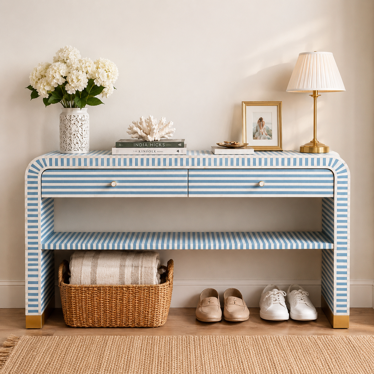 Auden Mother of Pearl Inlay Console Table
