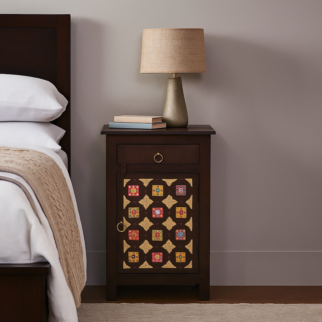 Heera Wooden Bedside