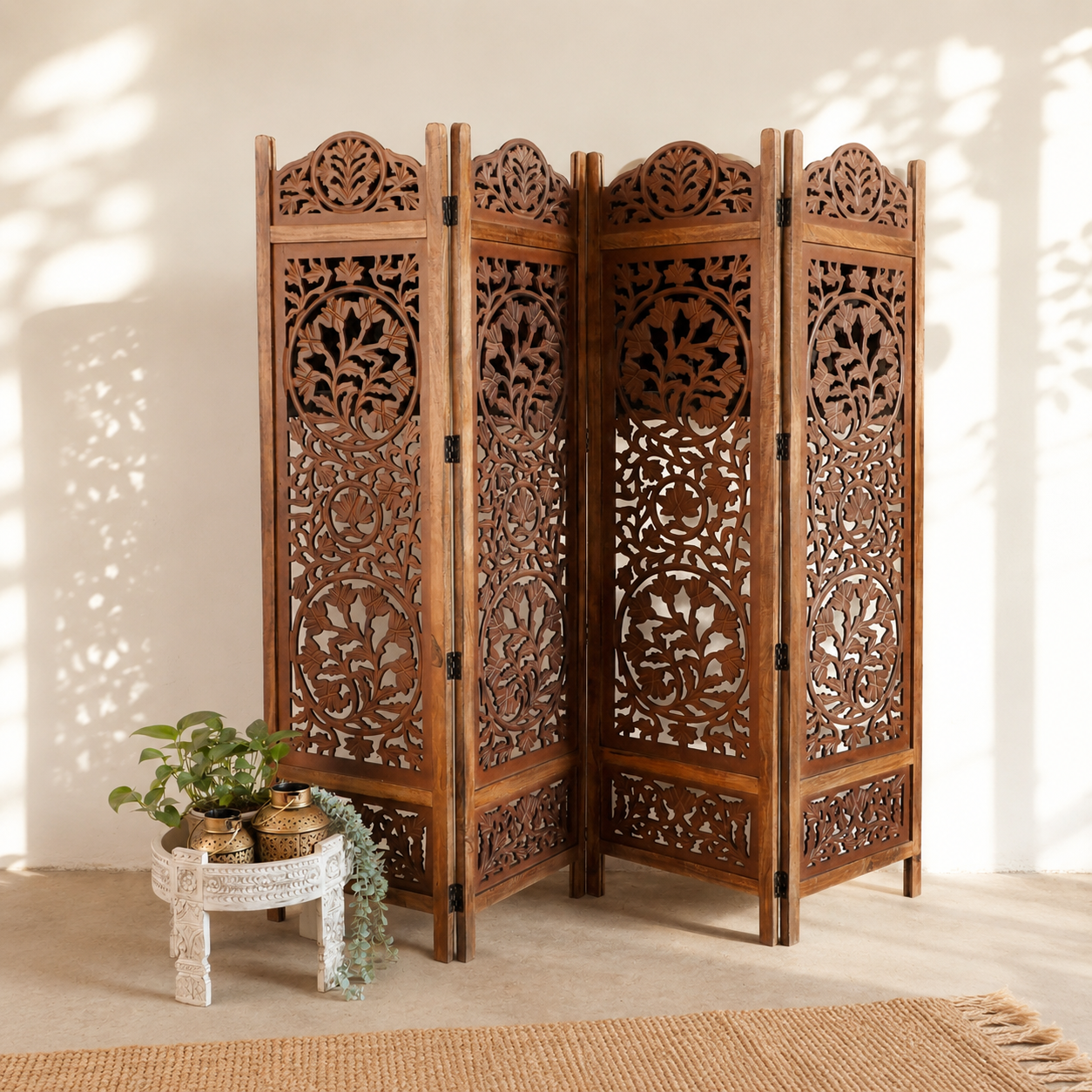 Ava Carved Room Divider