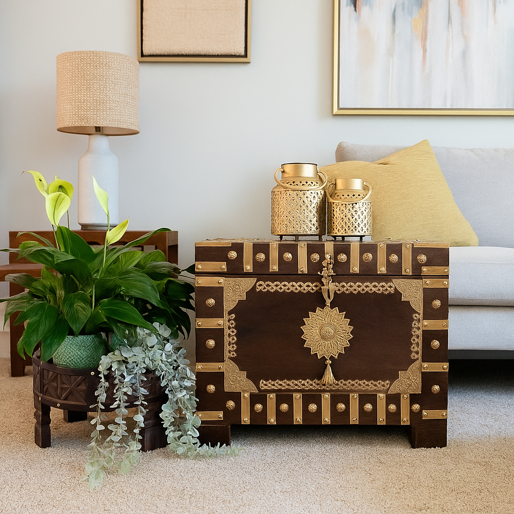 Joey Carved Storage Trunk