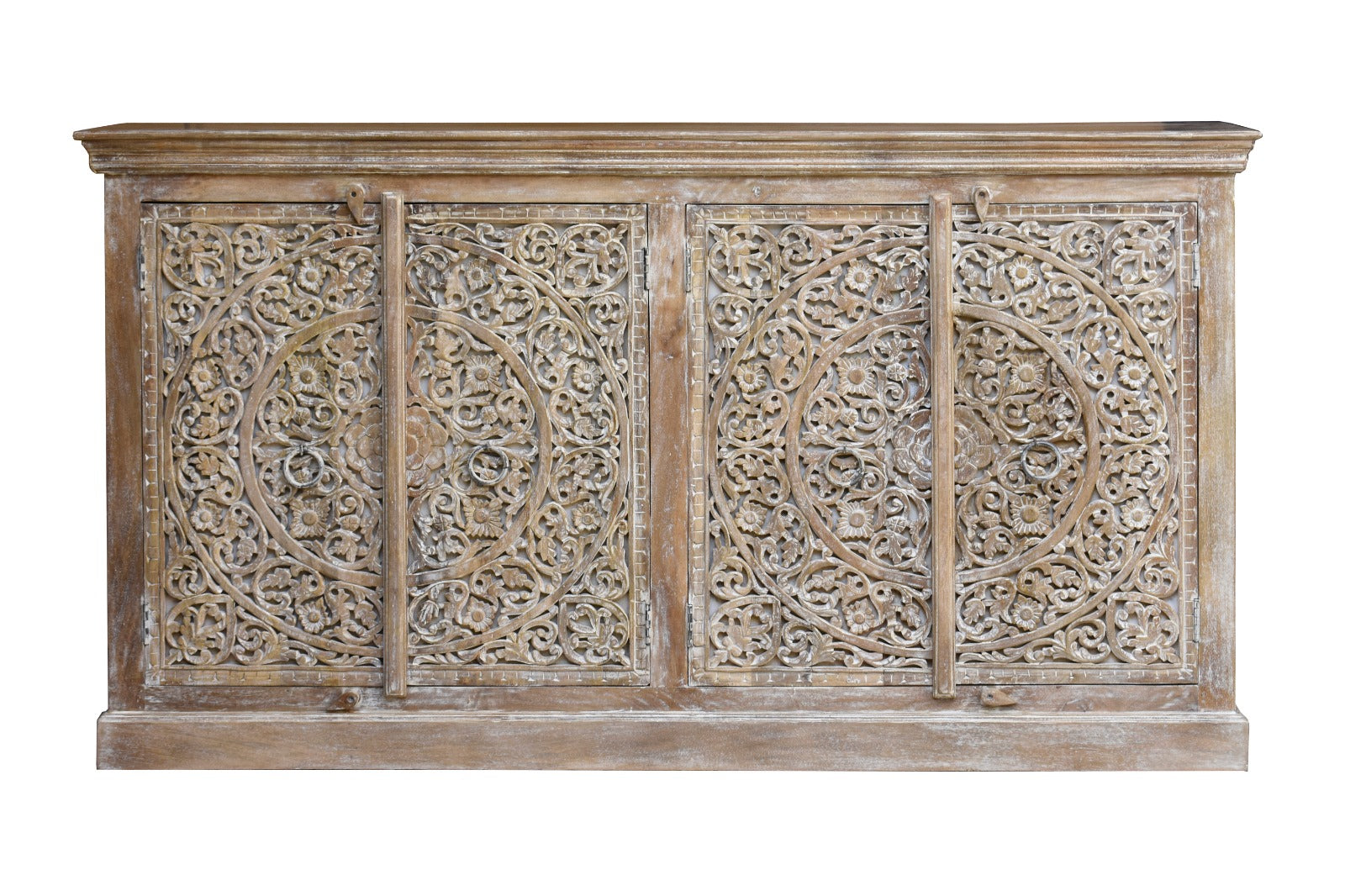 Hazel Hand Carved Wooden Sideboard