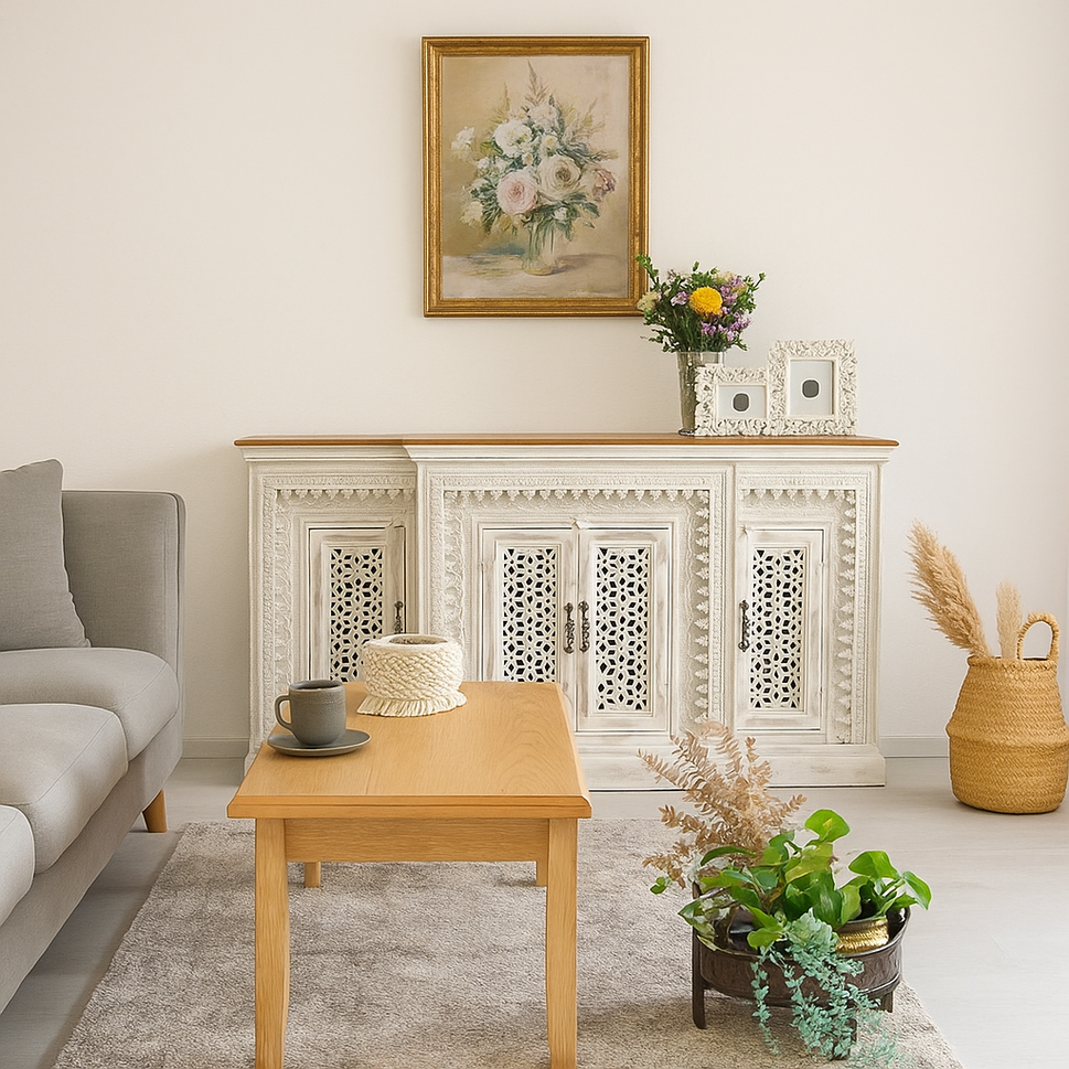 Peter Carved Wooden Buffet