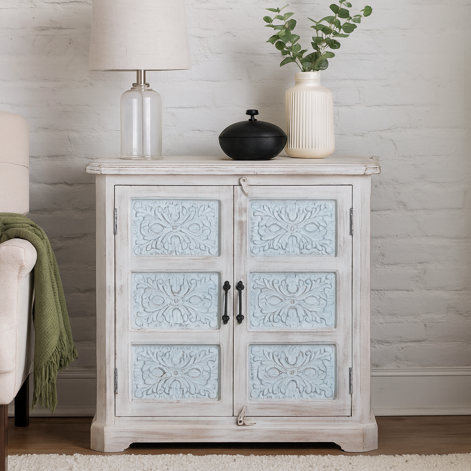 Naina Carved Wooden Cabinet
