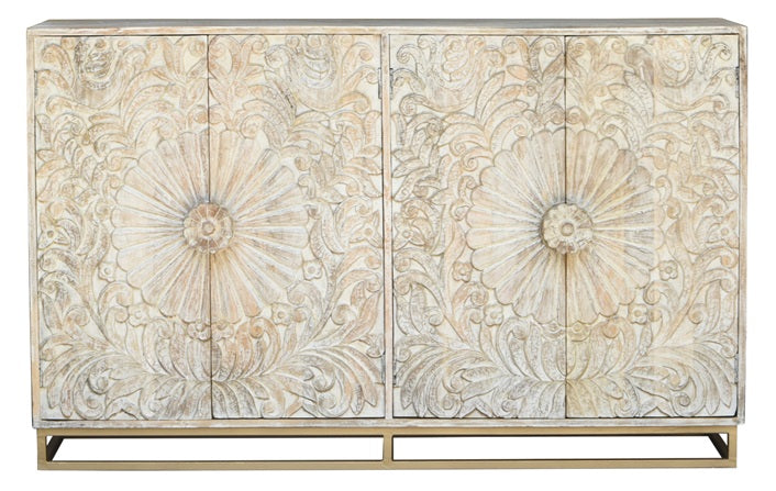 Jade Carved Side Board