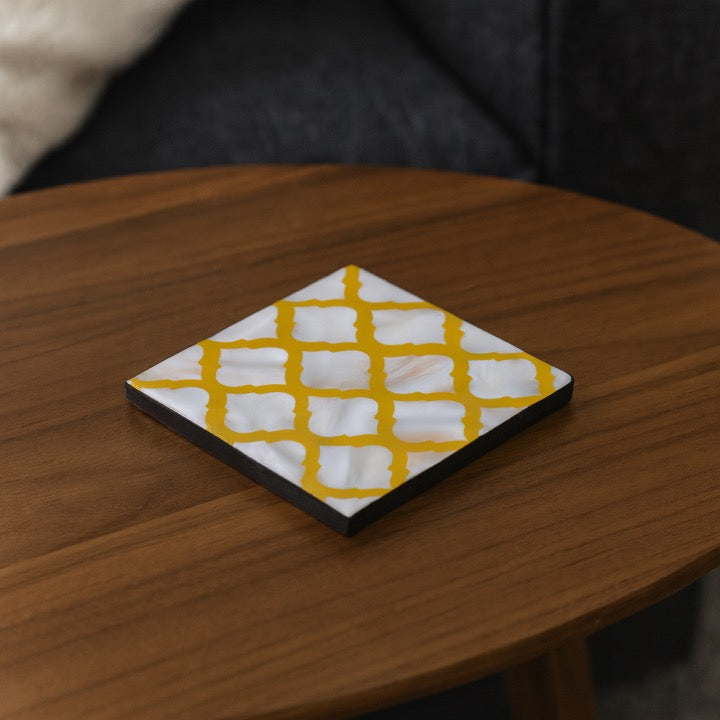 Wesley Mother of Pearl Inlay Coaster