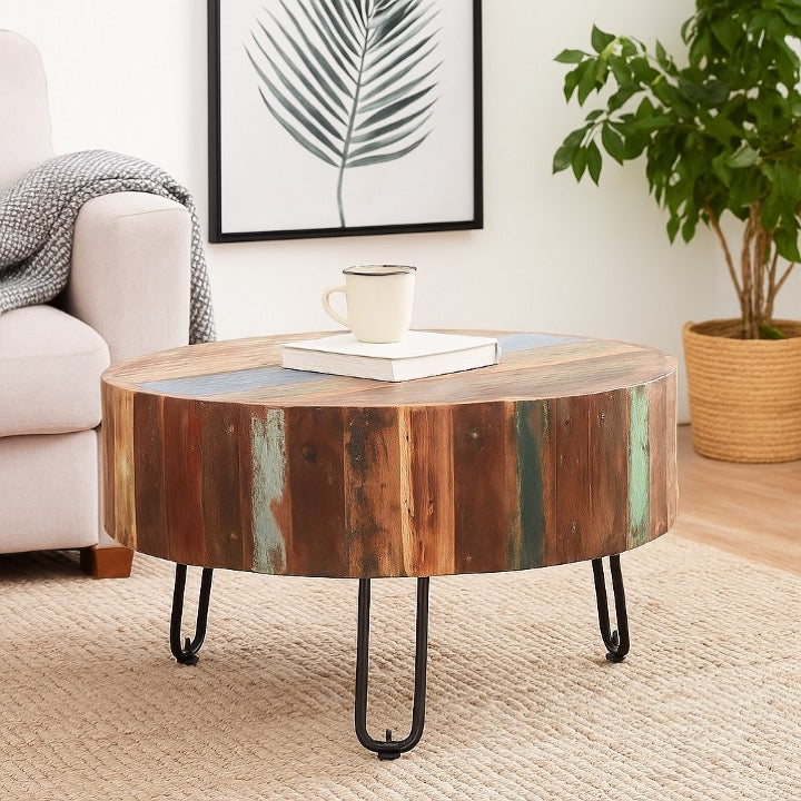 Jones Wooden Carved Coffee Table