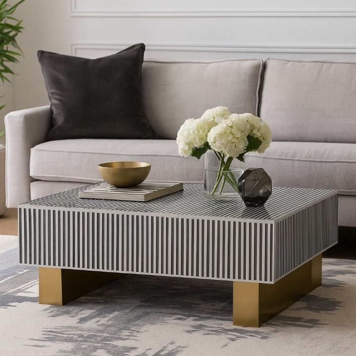 Nilofer Bone Inlay Coffee Table