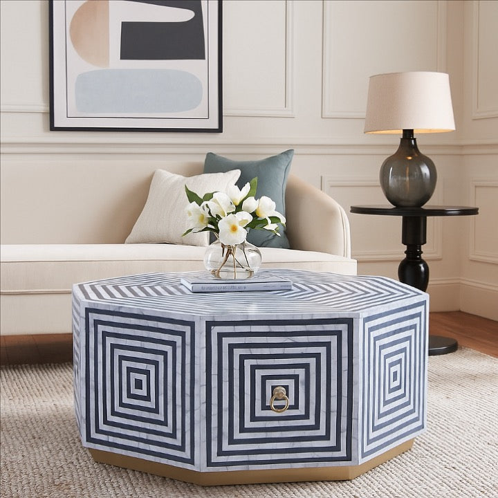 Angela Mother of Pearl Inlay Coffee Table