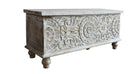 Switch Pike Carved Wooden Storage Trunk 3 image