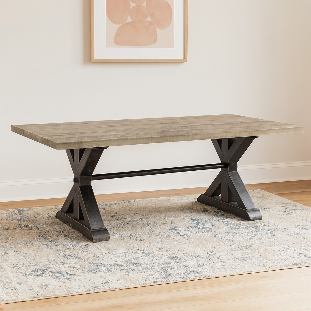 Laurie Hand Carved Wooden Dining Table