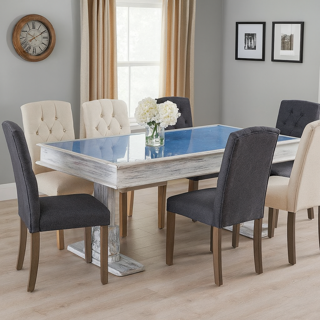 Uma Hand Carved Wooden Dining Table