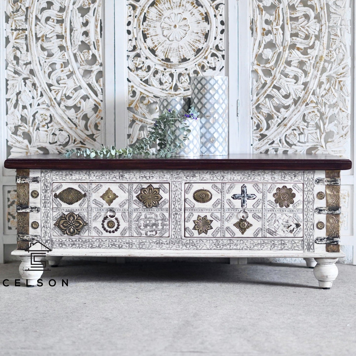 June Brass Fitted Coffee Table
