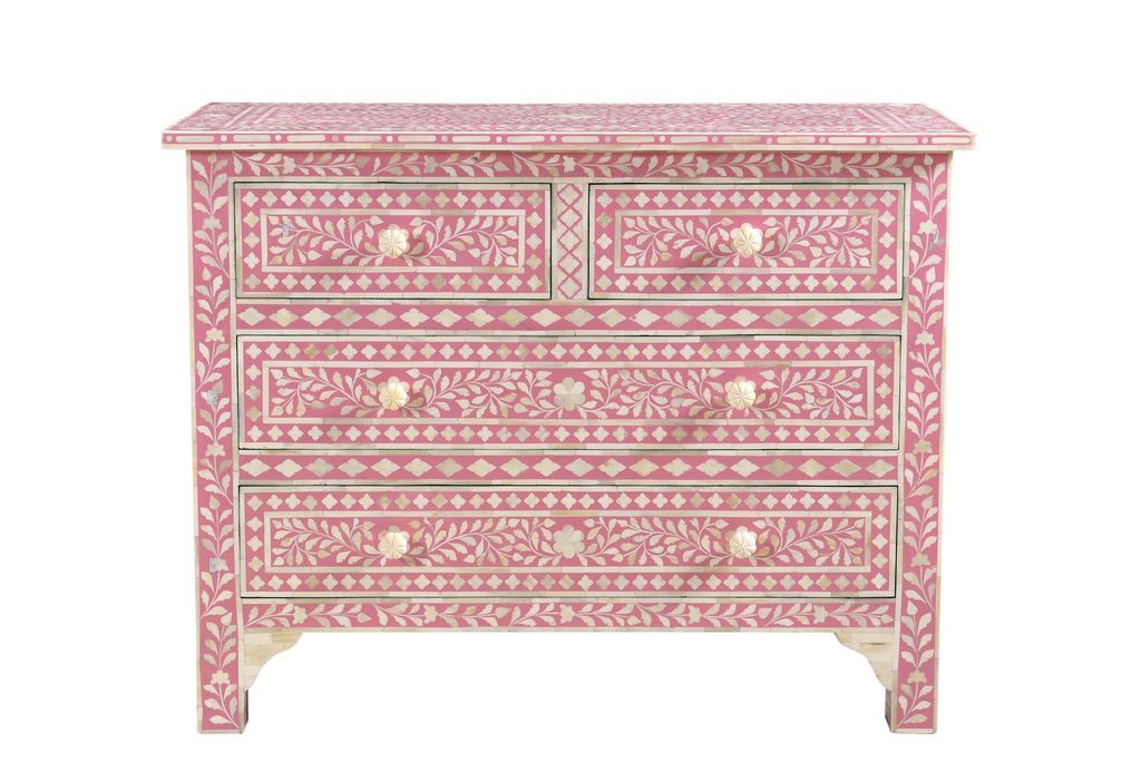 Bernice Bone Inlay Chest of Drawer