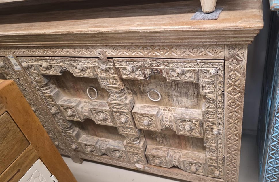 Daniel Hand Carved Wooden Sideboard