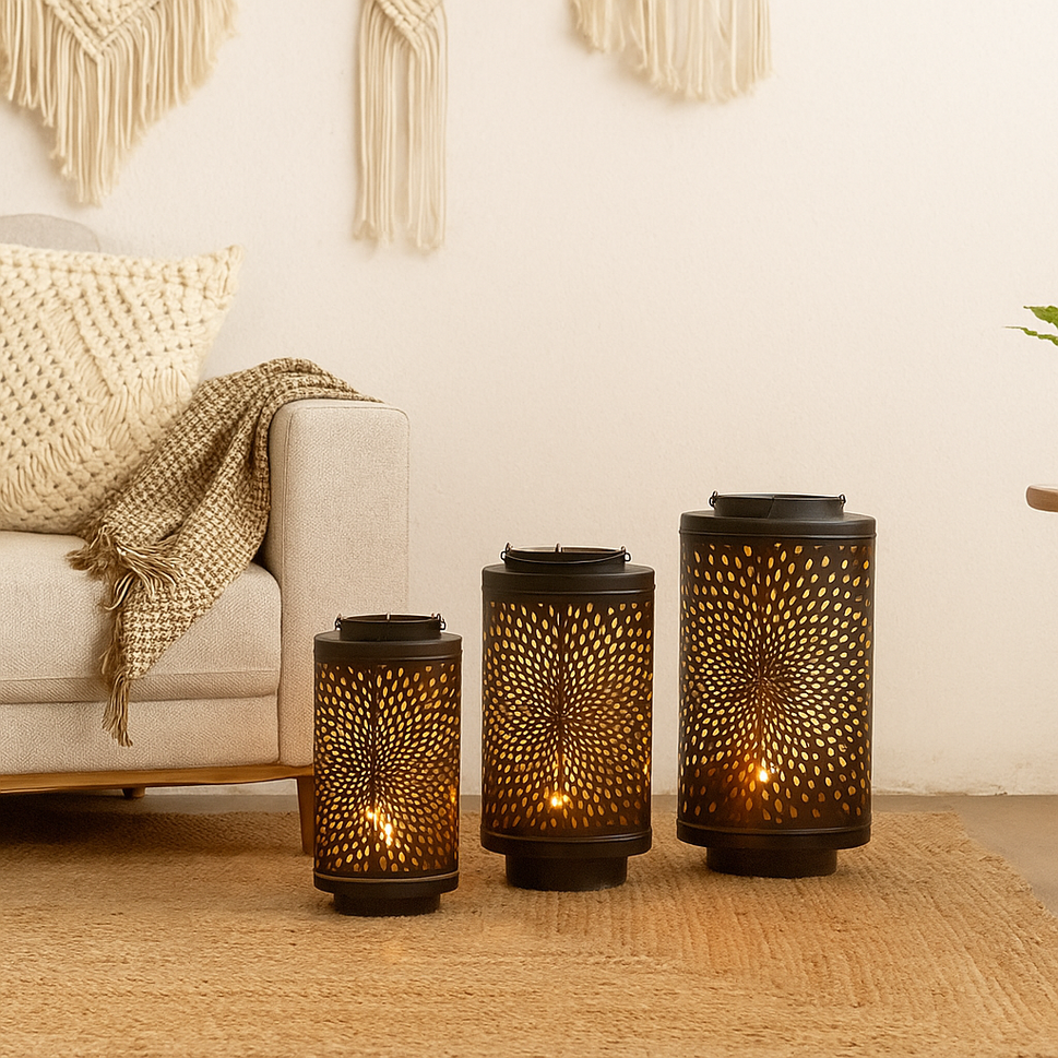 Chris Metal Lantern S/3