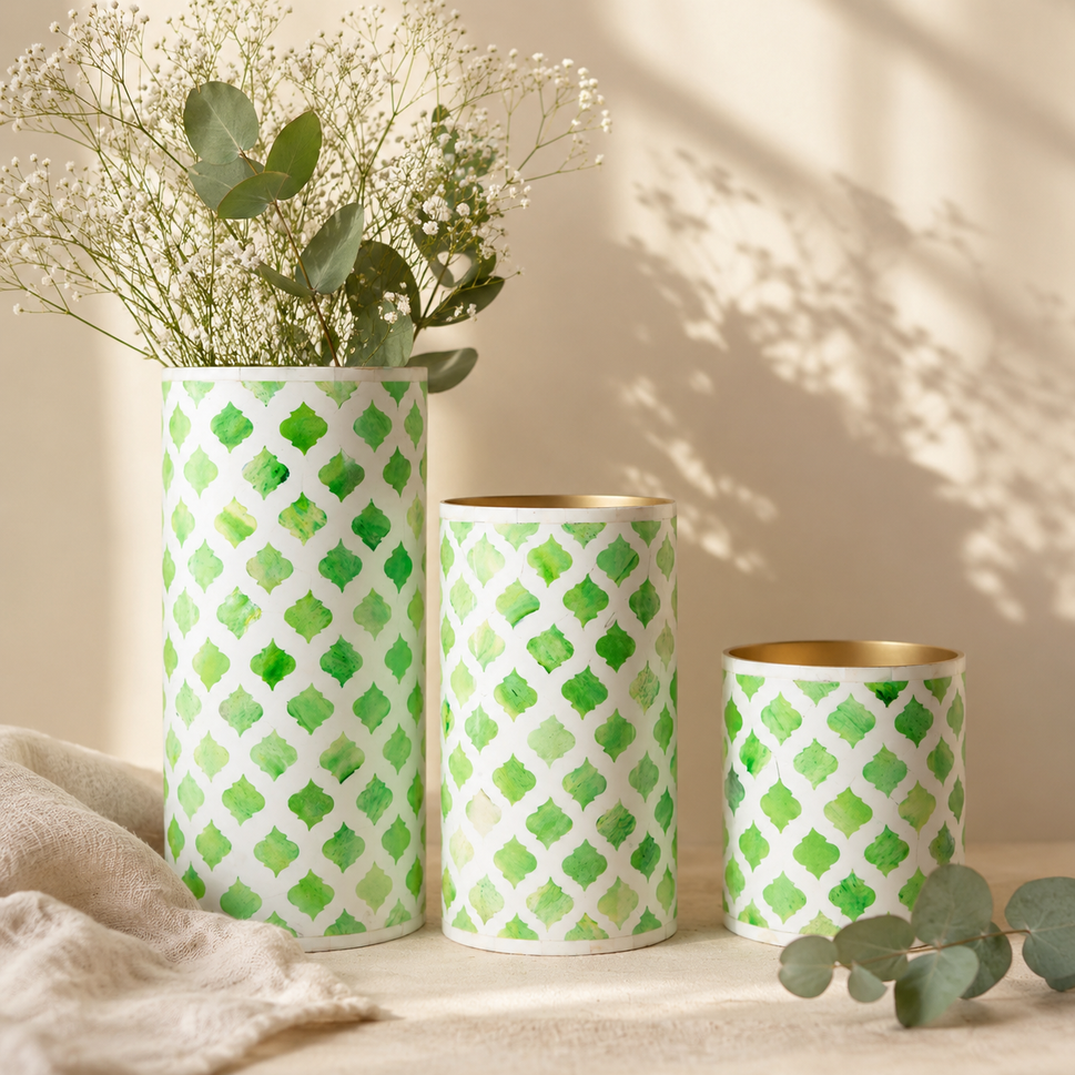 Daniel Bone Inlay Vase