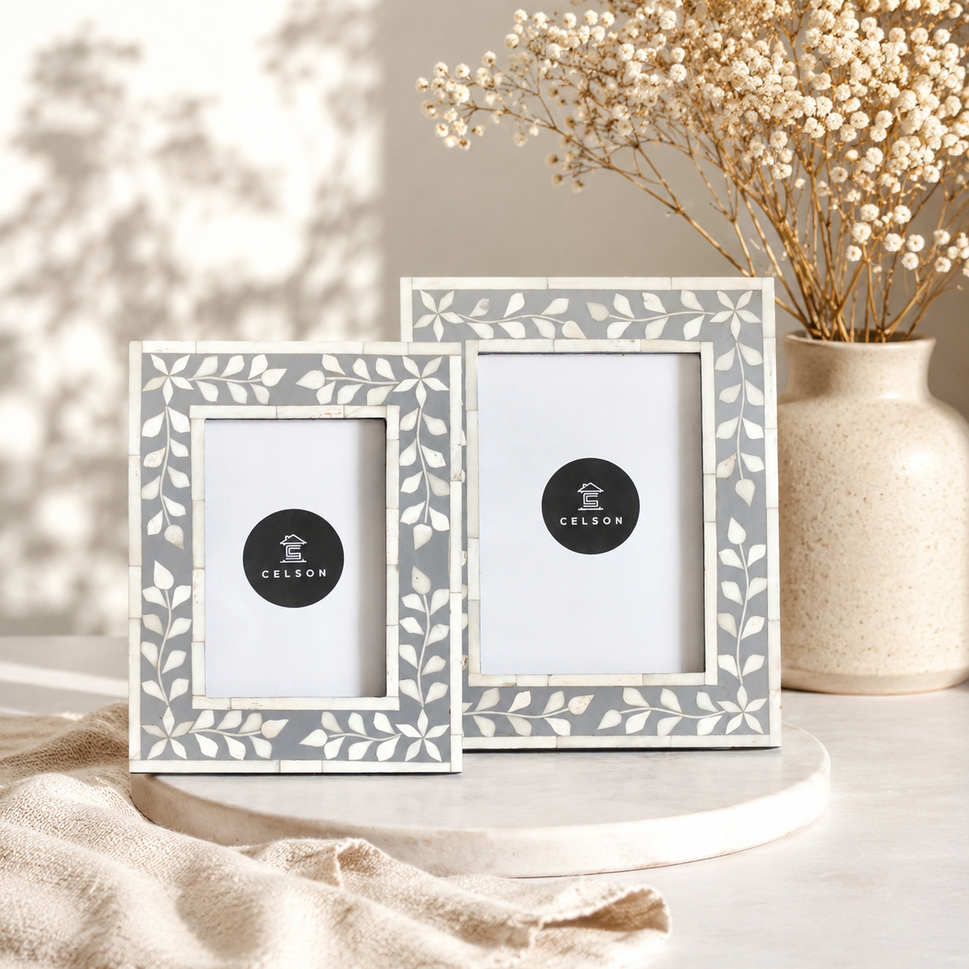 Bushra Bone Inlay Photo Frame