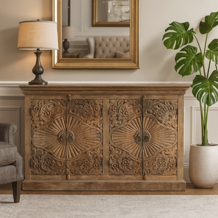 Daryl Hand Carved Sideboard