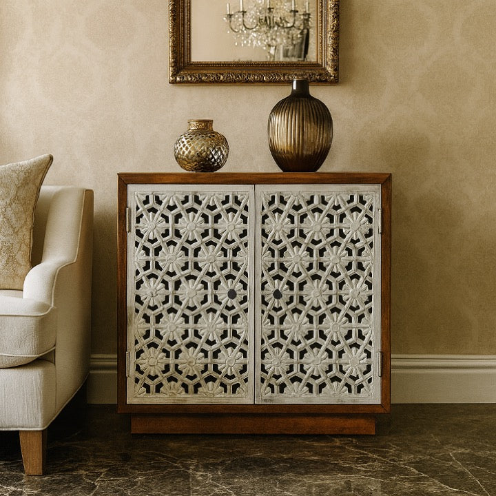 Kenny Hand Carved Cabinet