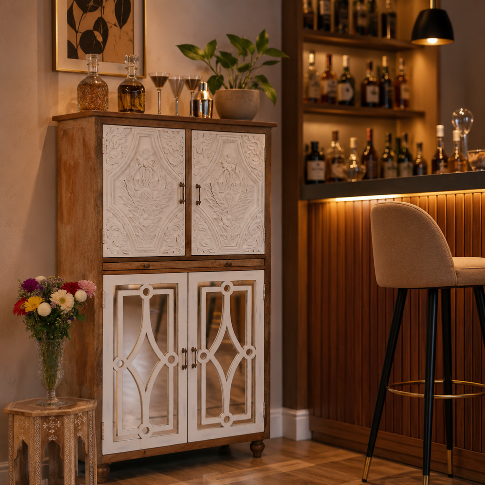 Neil Wooden Bar Cabinet