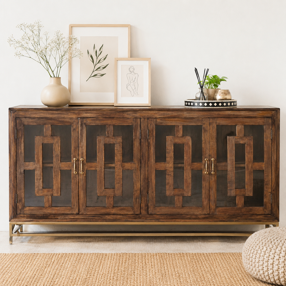 Howard Carved Wooden SideBoard