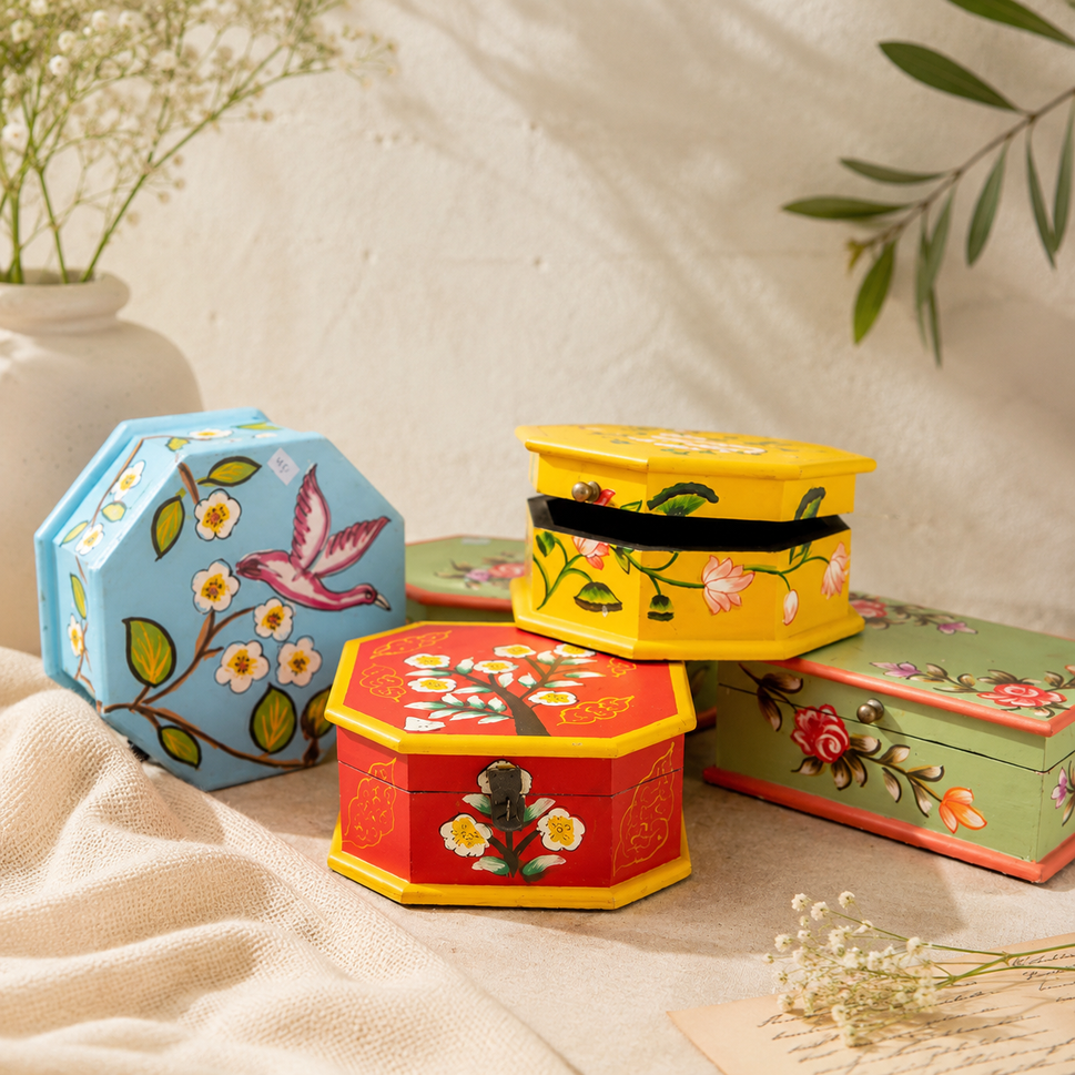 Rama Hand Painted Wooden Box