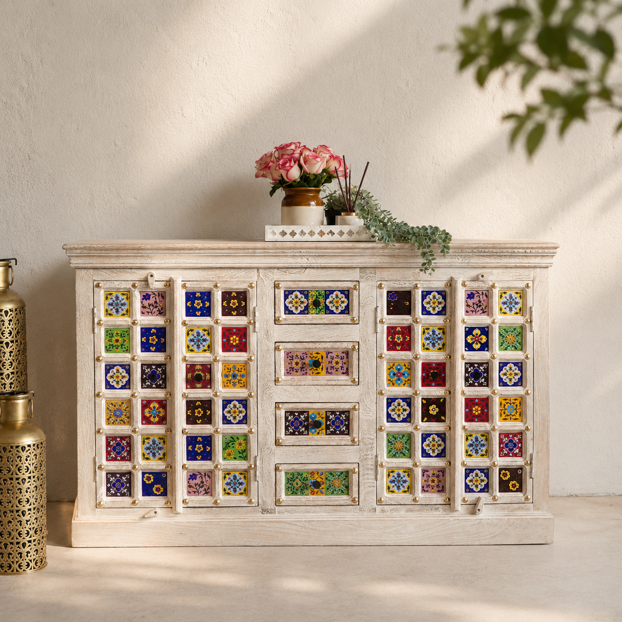 Knox Wooden Tile Sideboard