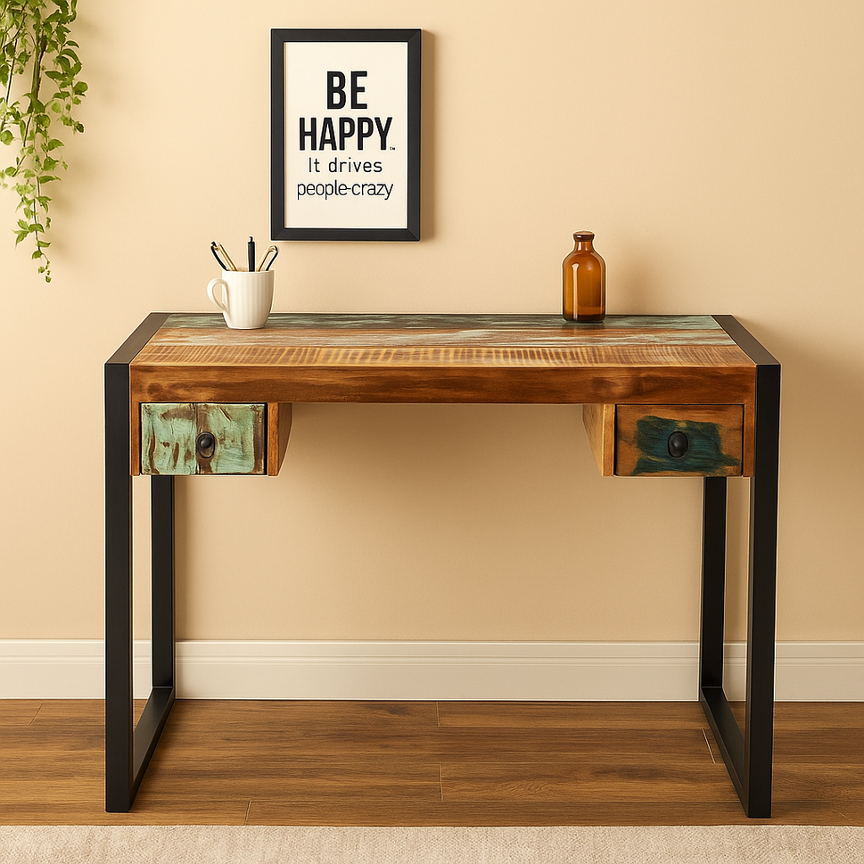 Faye Wooden Hand Carved Study Table