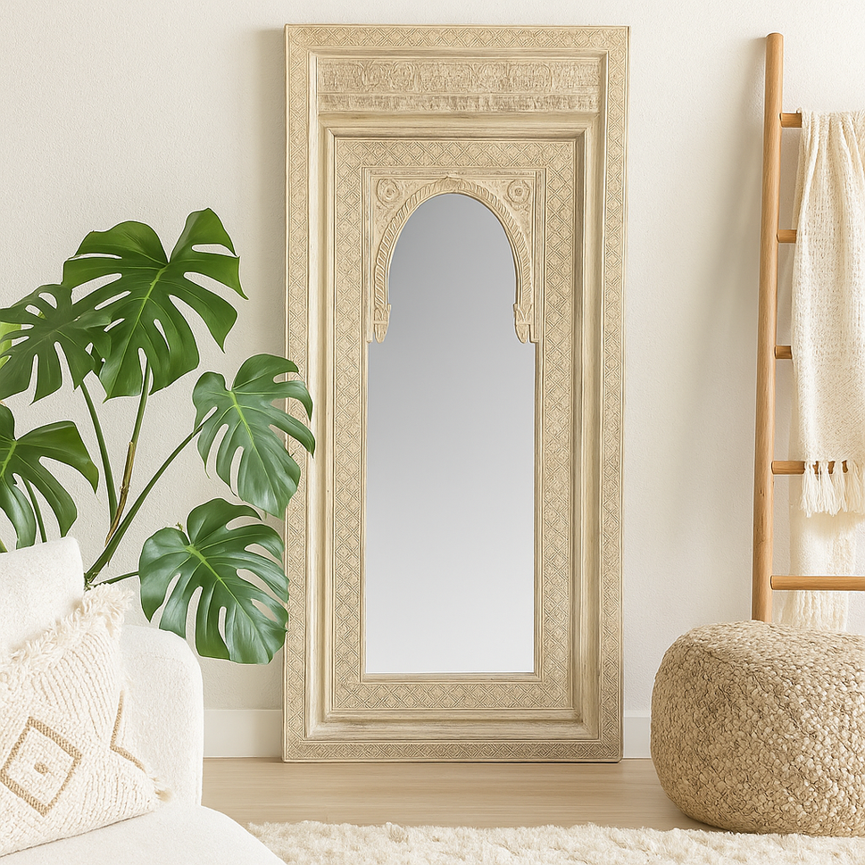 Sami Hand Carved Window Mirror