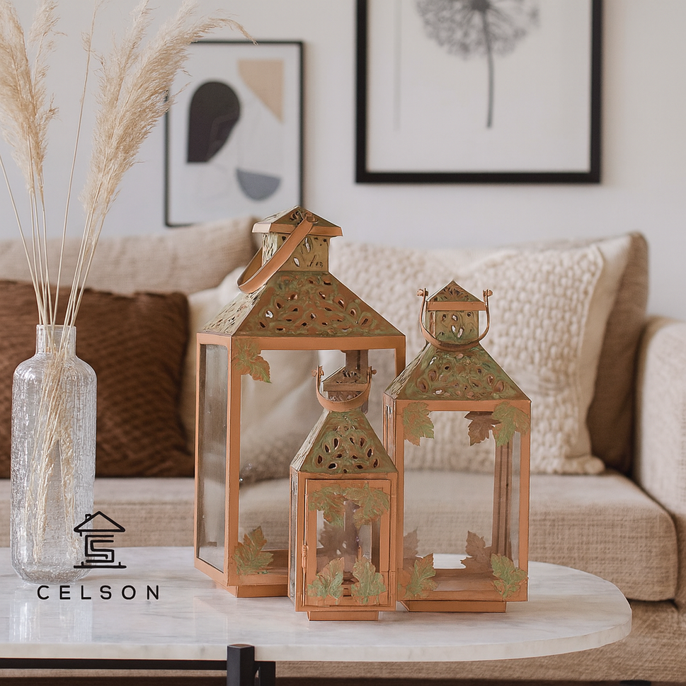 Lina Metal Lantern S/3