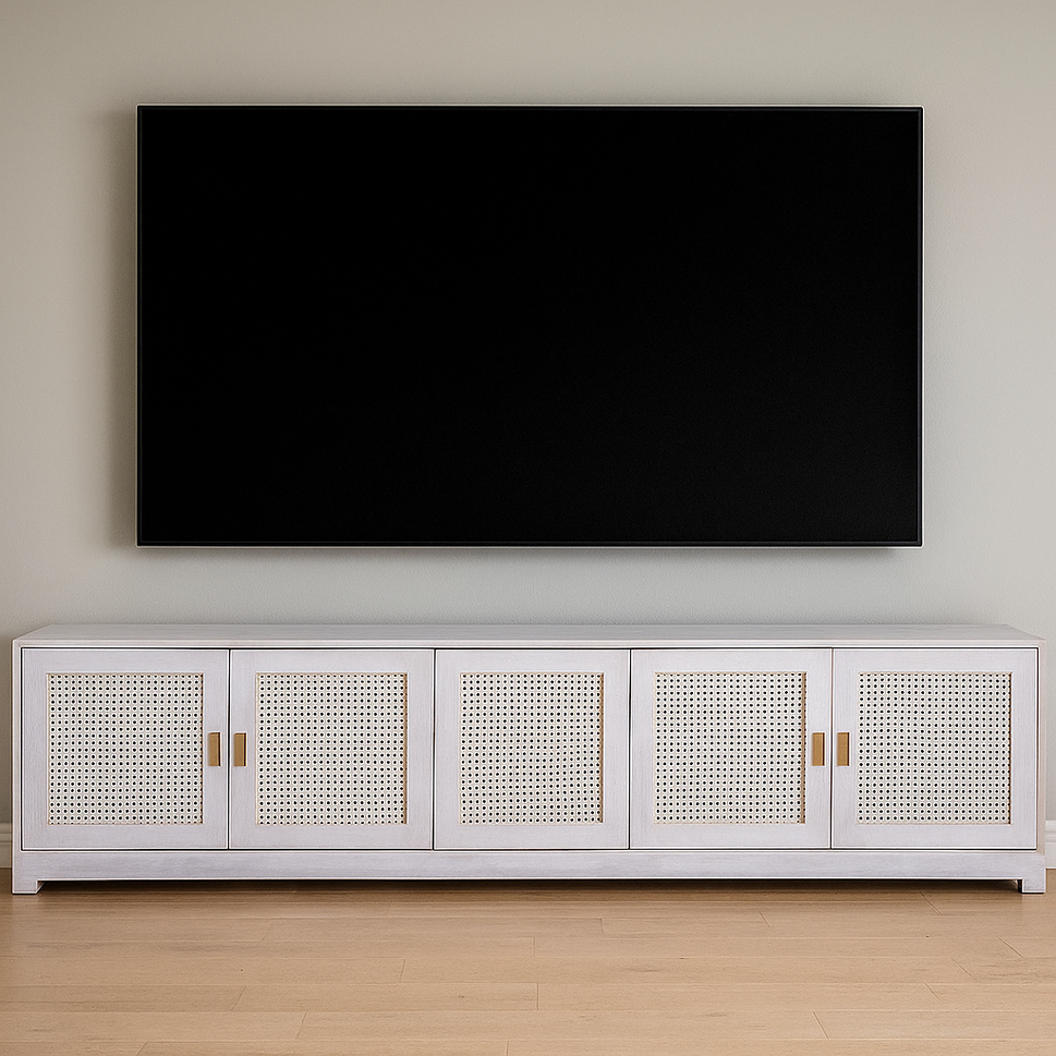 Tashi Hand Carved Wooden TV Cabinet