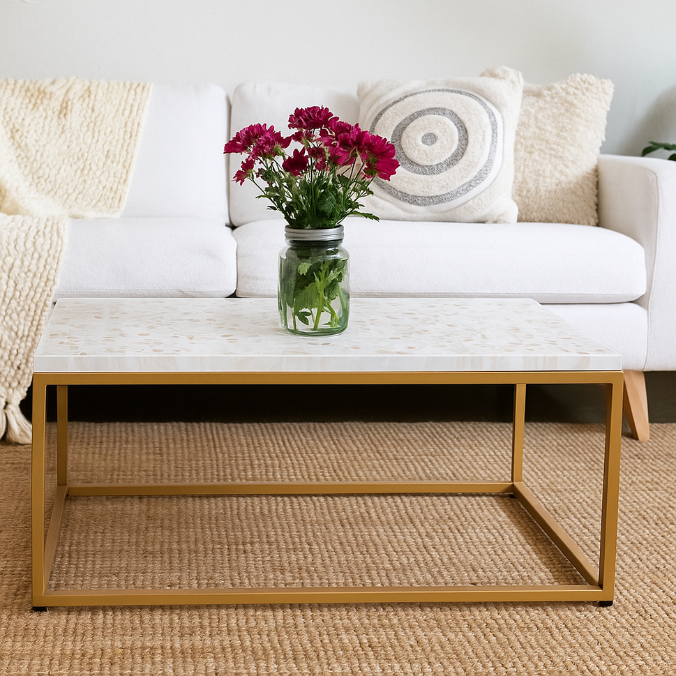 Karol Mother of Pearl Inlay Coffee Table