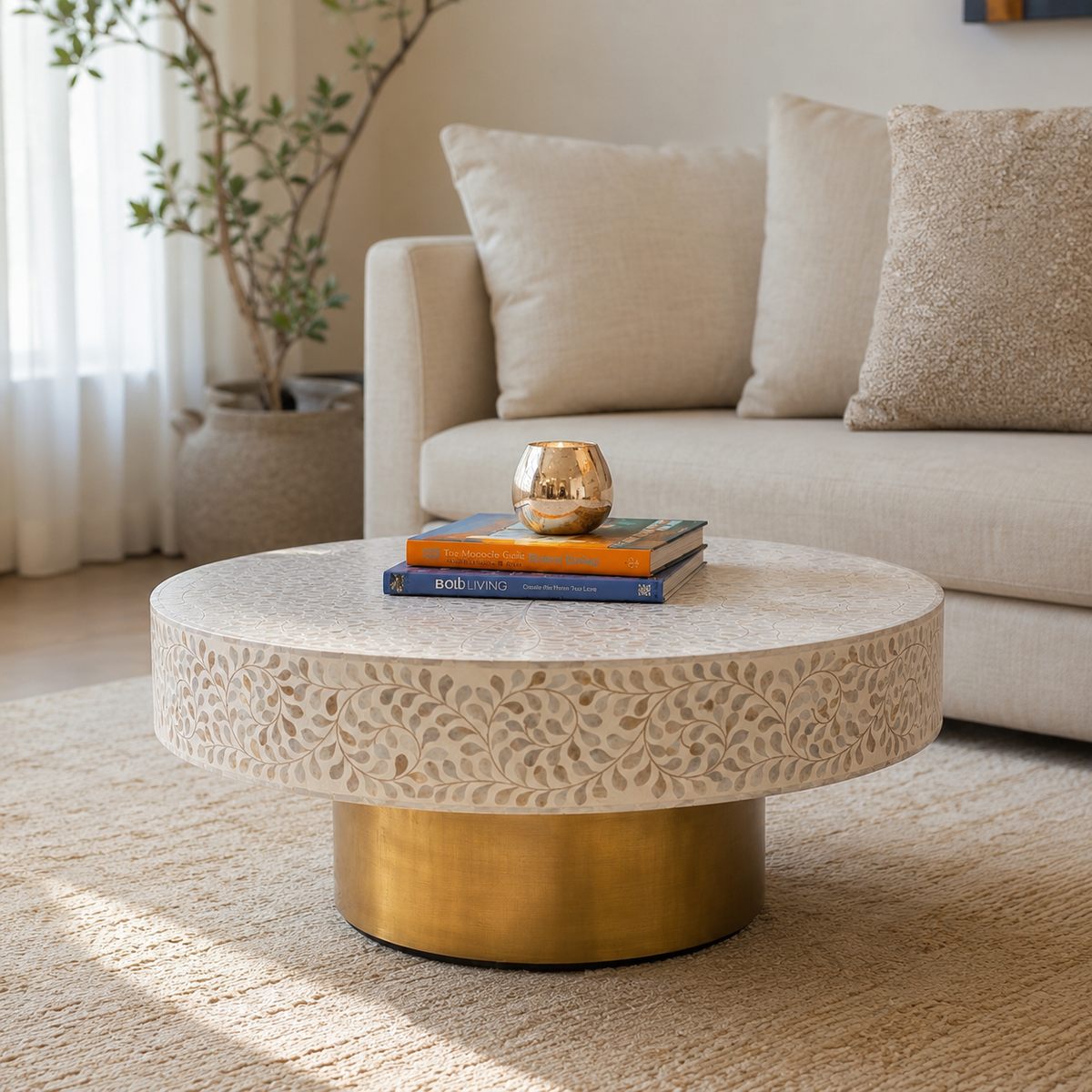 Ciba Mother of Pearl Coffee Table