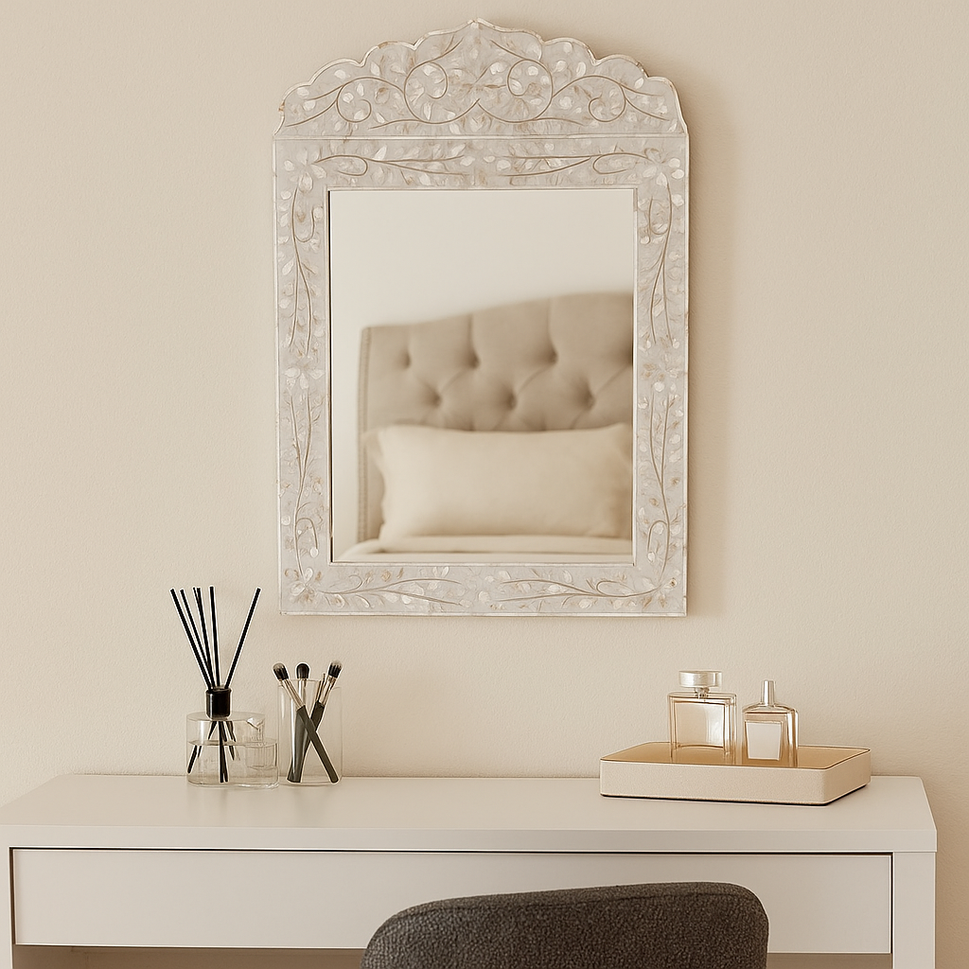 Lydia Mother of Pearl Inlay Mirror